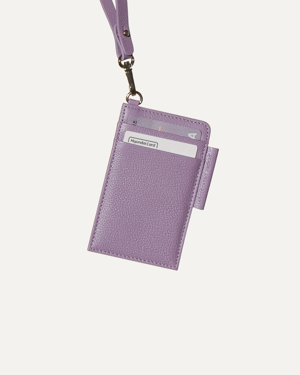 D Ring Flat Card Holder / Lavender