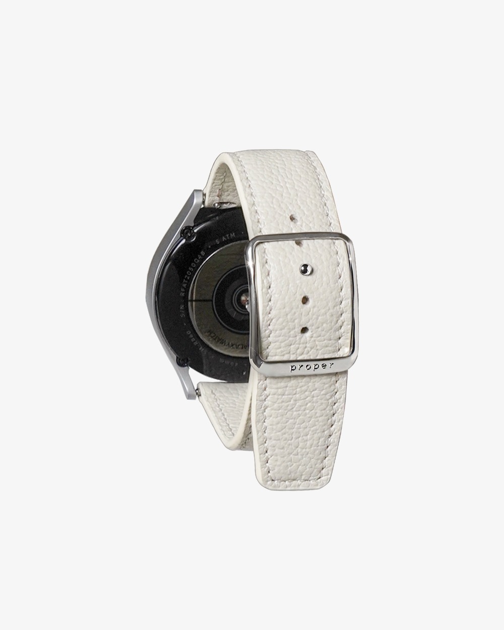 [Soft Grained Leather] Proper Galaxy Watch Strap / Light gray