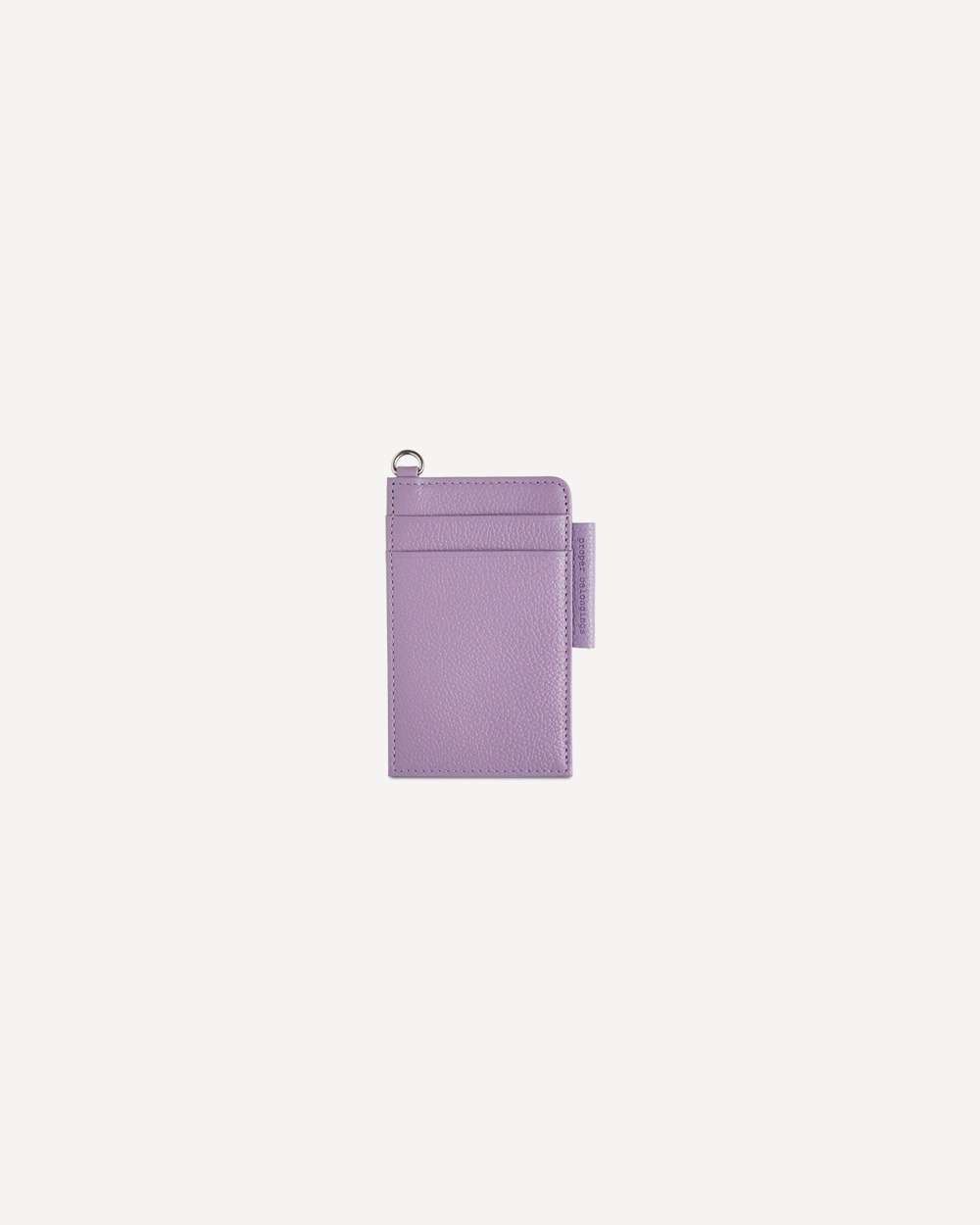 [10%] D Ring Flat Card Holder / Lavender