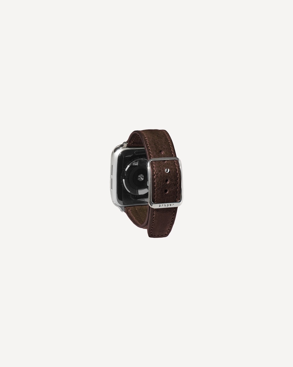 [Vege-tanned Leather] Proper Apple Watch Strap / Chocolate